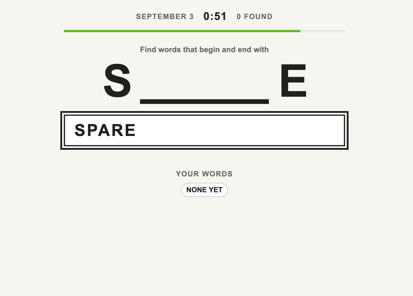 Betwixtle daily puzzle screen